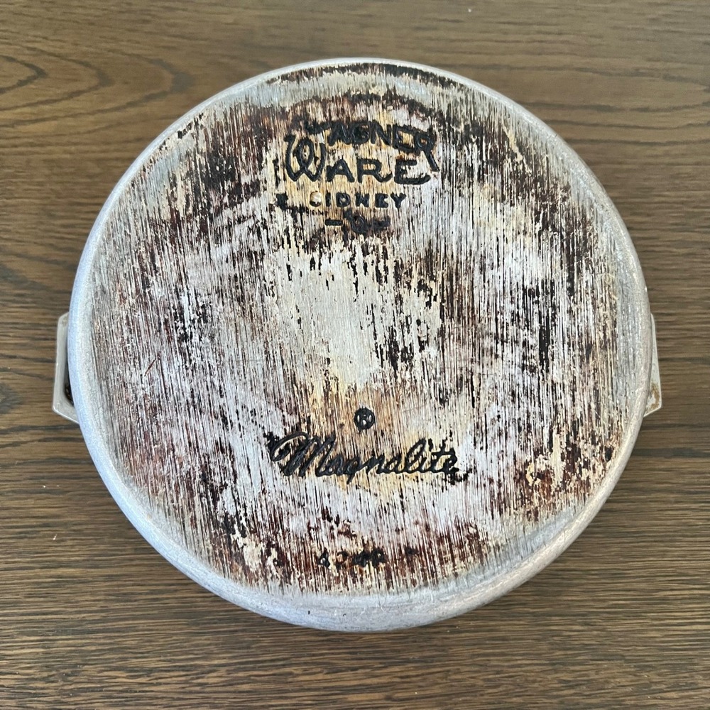 Wagner Ware Sidney -O- Magnalite 4248 Dutch Oven Cast Aluminum Pot with Lid 5 Qt - Picture 8 of 16